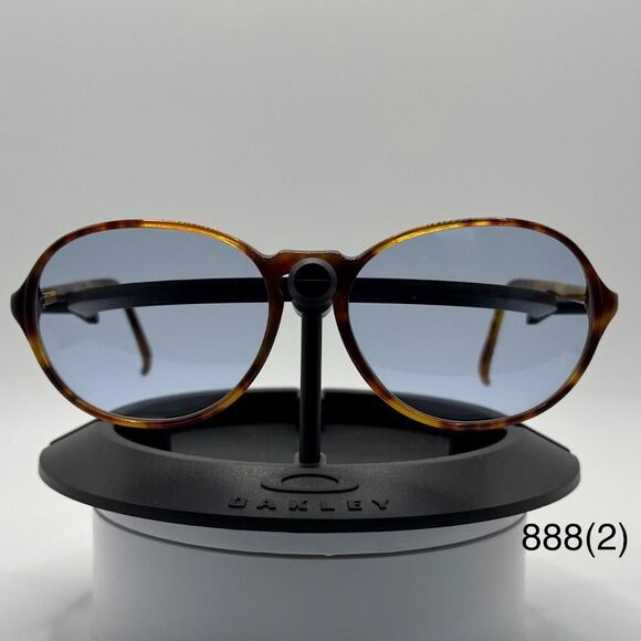 Vintage Ralph Lauren 523 Eyeglasses | Tortoise Frames | New Blue Lenses | 1980s main image 13